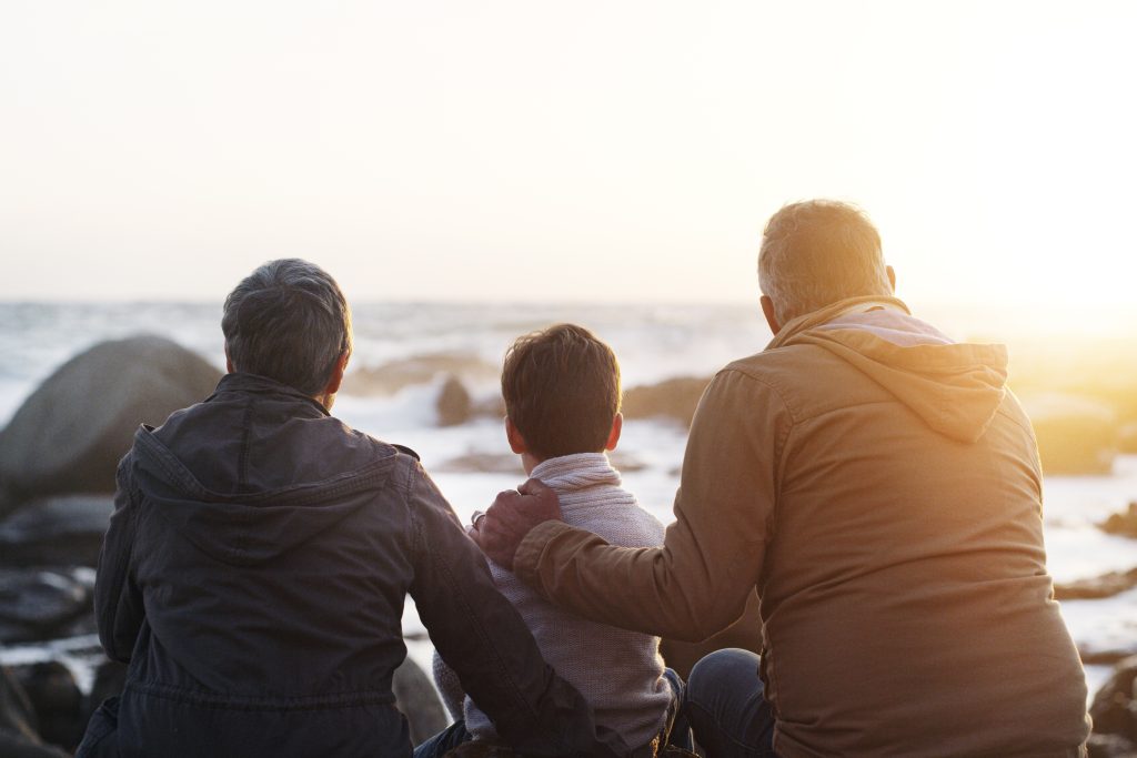 Image of an extended family protected by a family trust